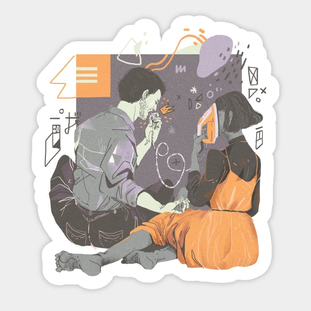 Iron Sticker by CameliaPham